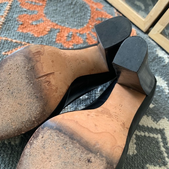 COACH Black Leather Heels - Picture 5 of 5